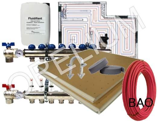 Kit plancher chauffant | Tubes PER BAO | Etude plancher chauffant ...